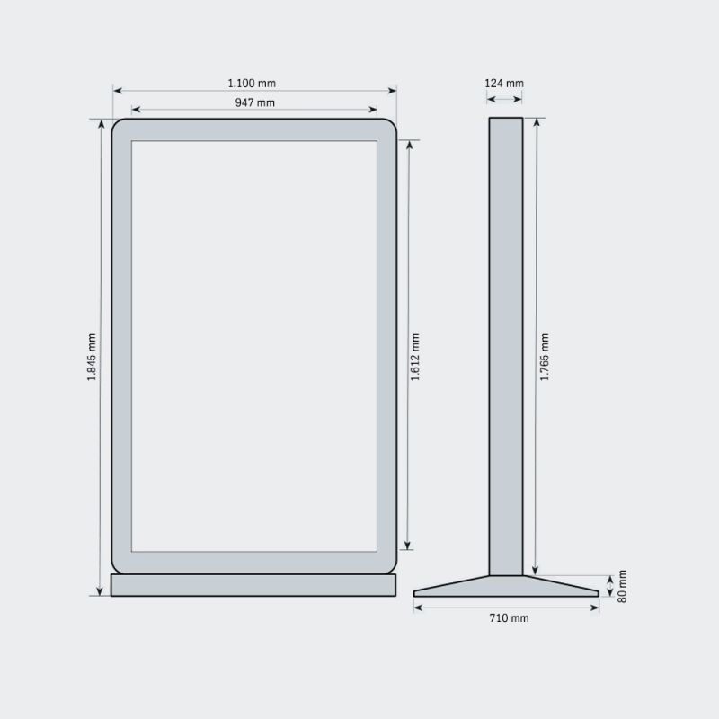 lyx® BASIC LED Stele – 312 x 520 px